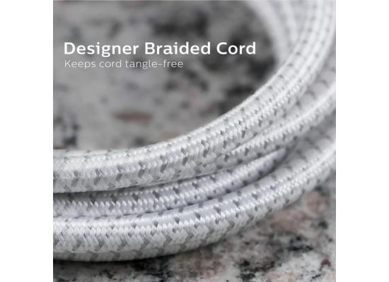 Philips Power Strip 3 AC Outlet ,1USB-C , 2USB with overload Protection, 2M EU